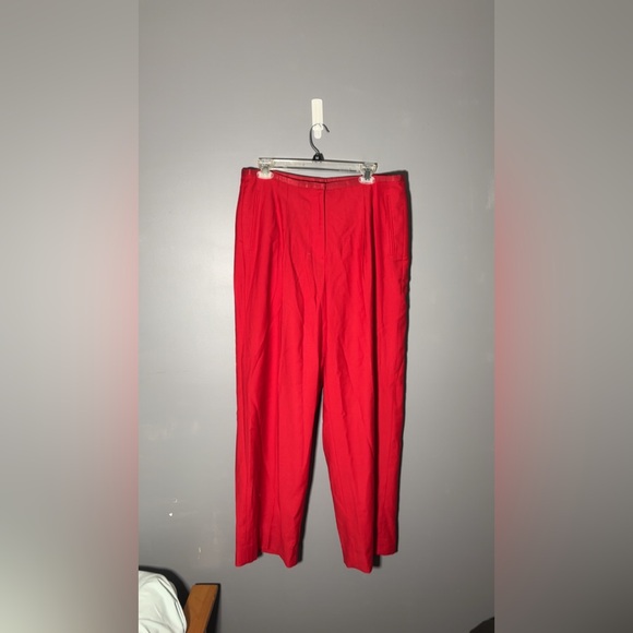 J.Crew Collection Pleated Wide Leg Tuxedo Pant in Italian Wool Size 14 - Picture 2 of 6